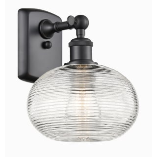 A thumbnail of the Innovations Lighting 516-1W-10-8 Ithaca Sconce Matte Black / Clear Ithaca