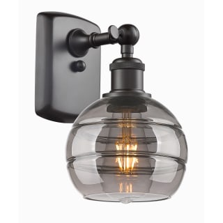 A thumbnail of the Innovations Lighting 516-1W-9-6 Rochester Sconce Oil Rubbed Bronze / Light Smoke