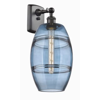 A thumbnail of the Innovations Lighting 516-1W-11-8 Vaz Sconce Oil Rubbed Bronze / Princess Blue