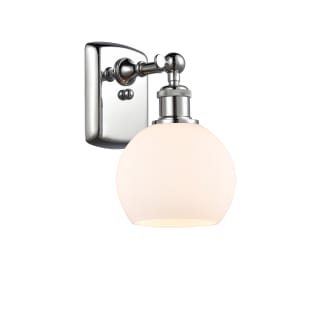 A thumbnail of the Innovations Lighting 516-1W-9-6 Athens Sconce Polished Chrome / Matte White