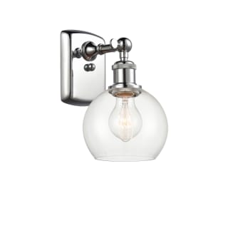 A thumbnail of the Innovations Lighting 516-1W-9-6 Athens Sconce Polished Chrome / Clear