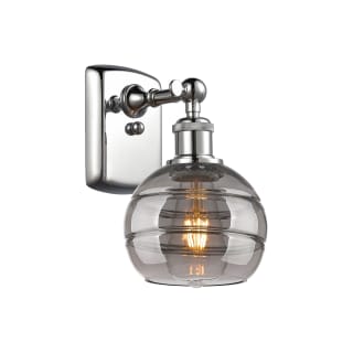 A thumbnail of the Innovations Lighting 516-1W-9-6 Rochester Sconce Polished Chrome / Light Smoke