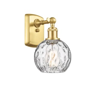 A thumbnail of the Innovations Lighting 516-1W-11-6 Athens Sconce Satin Gold / Clear Water Glass