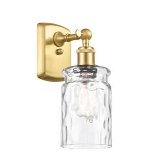 A thumbnail of the Innovations Lighting 516-1W-12-5 Candor Sconce Satin Gold / Clear Water Glass