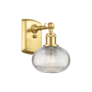 A thumbnail of the Innovations Lighting 516-1W-8-6 Ithaca Sconce Satin Gold / Clear Ithaca