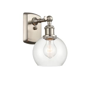 A thumbnail of the Innovations Lighting 516-1W-9-6 Athens Sconce Brushed Satin Nickel / Clear