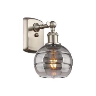 A thumbnail of the Innovations Lighting 516-1W-9-6 Rochester Sconce Brushed Satin Nickel / Light Smoke