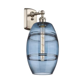 A thumbnail of the Innovations Lighting 516-1W-11-8 Vaz Sconce Brushed Satin Nickel / Princess Blue