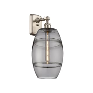 A thumbnail of the Innovations Lighting 516-1W-11-8 Vaz Sconce Brushed Satin Nickel / Light Smoke