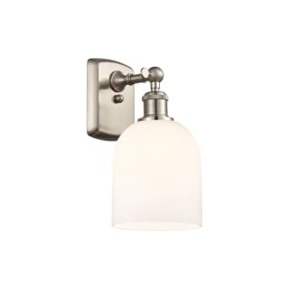 A thumbnail of the Innovations Lighting 516-1W-11-6 Bella Sconce Brushed Satin Nickel / Glossy White