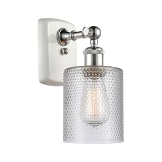 A thumbnail of the Innovations Lighting 516-1W Cobbleskill White and Polished Chrome / Clear