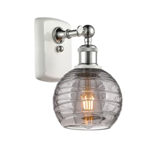 A thumbnail of the Innovations Lighting 516-1W-10-6 Athens Deco Swirl Sconce White Polished Chrome / Light Smoke Deco Swirl