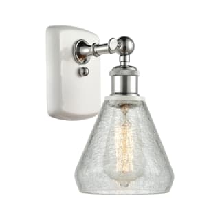 A thumbnail of the Innovations Lighting 516-1W Conesus White and Polished Chrome / Clear Crackle