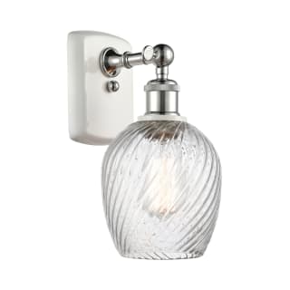 A thumbnail of the Innovations Lighting 516-1W Salina White and Polished Chrome / Clear Spiral Fluted