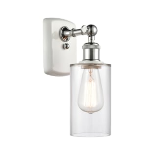 A thumbnail of the Innovations Lighting 516-1W-12-4 Clymer Sconce White Polished Chrome / Clear