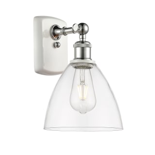 A thumbnail of the Innovations Lighting 516-1W-11-8 Bristol Sconce White and Polished Chrome / Clear
