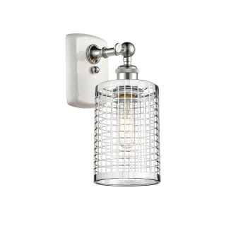 A thumbnail of the Innovations Lighting 516-1W-13-5 Nestbrook Sconce White / Polished Chrome