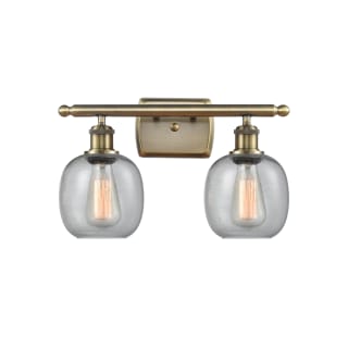 A thumbnail of the Innovations Lighting 516-2W-11-16 Belfast Vanity Seedy / Antique Brass