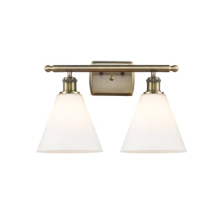 A thumbnail of the Innovations Lighting 516-2W-12-18 Berkshire Vanity Antique Brass / Matte White