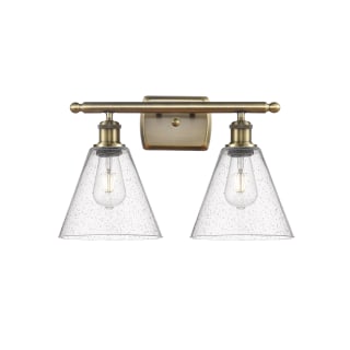 A thumbnail of the Innovations Lighting 516-2W-12-18 Berkshire Vanity Antique Brass / Seedy