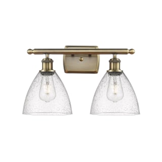 A thumbnail of the Innovations Lighting 516-2W-12-18 Bristol Vanity Antique Brass / Seedy