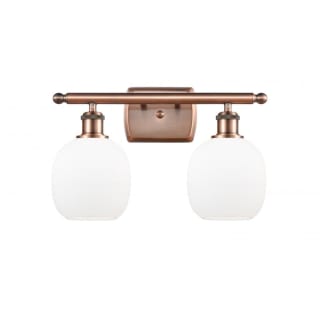 A thumbnail of the Innovations Lighting 516-2W Belfast Antique Copper / Matte White