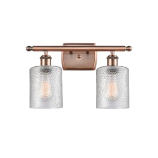 A thumbnail of the Innovations Lighting 516-2W Cobbleskill Antique Copper / Clear