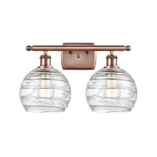 A thumbnail of the Innovations Lighting 516-2W Deco Swirl Antique Copper / Clear