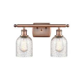 A thumbnail of the Innovations Lighting 516-2W-12-16 Caledonia Vanity Mica / Antique Copper