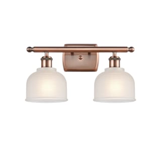 A thumbnail of the Innovations Lighting 516-2W Dayton Antique Copper / White