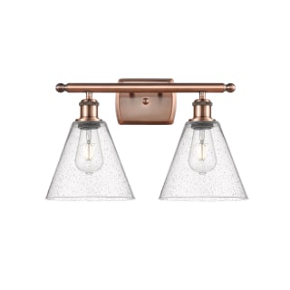 A thumbnail of the Innovations Lighting 516-2W-12-18 Berkshire Vanity Antique Copper / Seedy