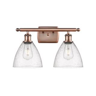 A thumbnail of the Innovations Lighting 516-2W-12-18 Bristol Vanity Antique Copper / Seedy