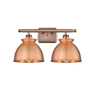 A thumbnail of the Innovations Lighting 516-2W-12-18 Adirondack Vanity Antique Copper
