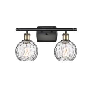 A thumbnail of the Innovations Lighting 516-2W-11-16 Athens Vanity Black Antique Brass / Clear Water Glass