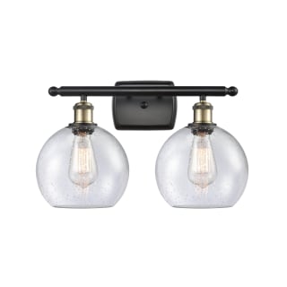 A thumbnail of the Innovations Lighting 516-2W-12-18 Athens Vanity Black Antique Brass / Seedy