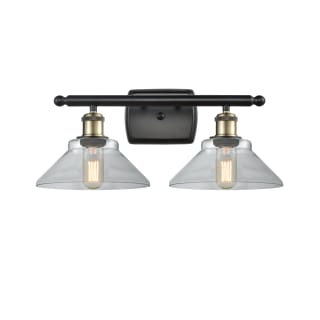 A thumbnail of the Innovations Lighting 516-2W Orwell Black Antique Brass / Clear