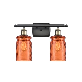 A thumbnail of the Innovations Lighting 516-2W Candor Black Antique Brass / Turmeric Waterglass