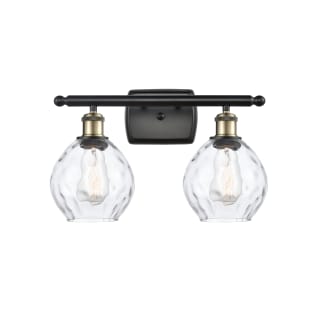 A thumbnail of the Innovations Lighting 516-2W Small Waverly Black Antique Brass / Clear
