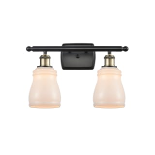 A thumbnail of the Innovations Lighting 516-2W Ellery Black Antique Brass / White