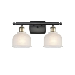 A thumbnail of the Innovations Lighting 516-2W Dayton Black Antique Brass / White