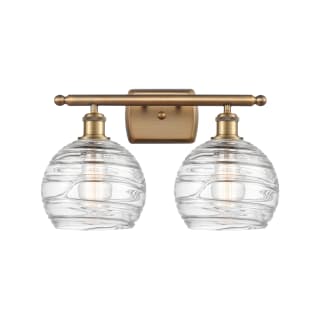 A thumbnail of the Innovations Lighting 516-2W Deco Swirl Brushed Brass / Clear