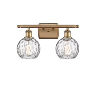 A thumbnail of the Innovations Lighting 516-2W-11-16 Athens Vanity Brushed Brass / Clear Water Glass