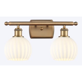 A thumbnail of the Innovations Lighting 516-2W-9-16 White Venetian Vanity Brushed Brass / White Venetian