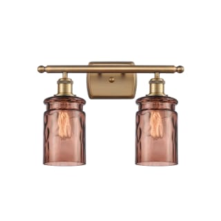 A thumbnail of the Innovations Lighting 516-2W Candor Brushed Brass / Toffee Waterglass