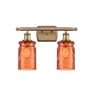 A thumbnail of the Innovations Lighting 516-2W Candor Brushed Brass / Turmeric Waterglass