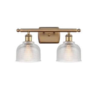 A thumbnail of the Innovations Lighting 516-2W Dayton Brushed Brass / Clear