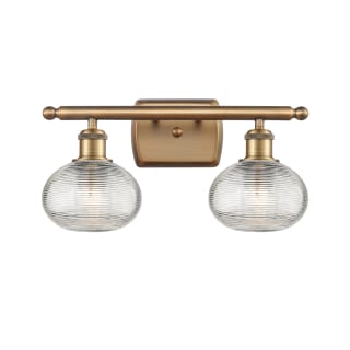 A thumbnail of the Innovations Lighting 516-2W-8-16 Ithaca Vanity Brushed Brass / Clear Ithaca