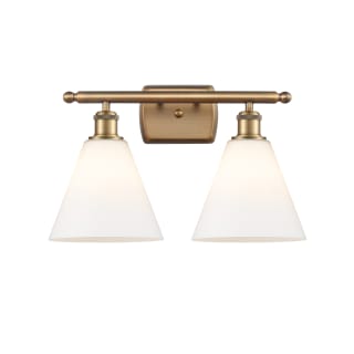 A thumbnail of the Innovations Lighting 516-2W-11-18 Berkshire Vanity Brushed Brass / Matte White