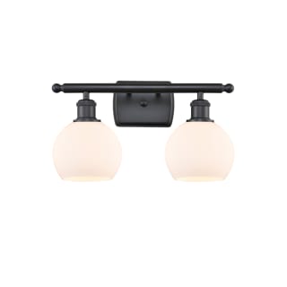 A thumbnail of the Innovations Lighting 516-2W-9-16 Athens Vanity Matte Black / Matte White