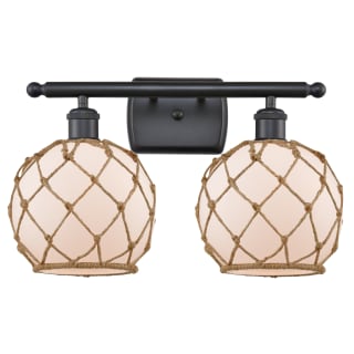 A thumbnail of the Innovations Lighting 516-2W Farmhouse Rope Matte Black / White / Black